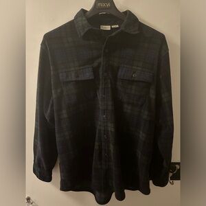 L.L. Bean Large Plaid Button-Up Shirt VERY SOFT